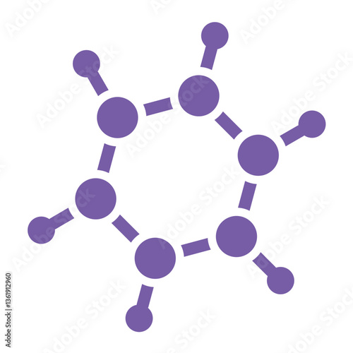Bio molecules Vector Icon Design Illustration