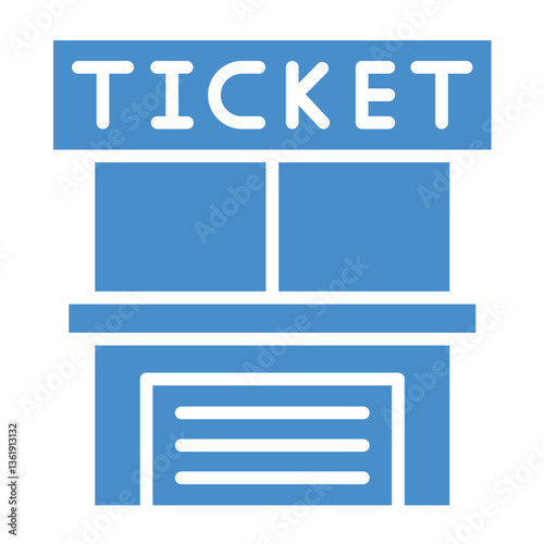 Ticket office Vector Icon Design Illustration
