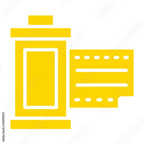 Photographic film Vector Icon Design Illustration