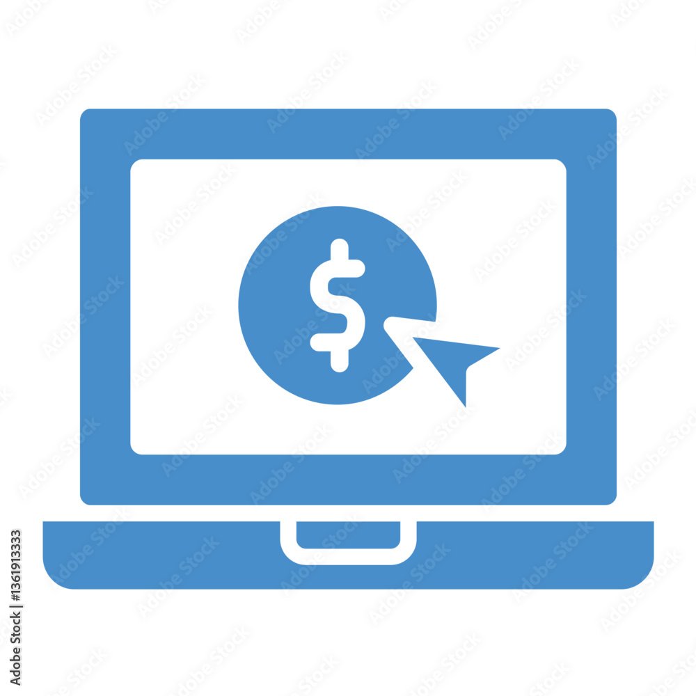 Pay per click Vector Icon Design Illustration Pay per click Vector Icon Design Illustration