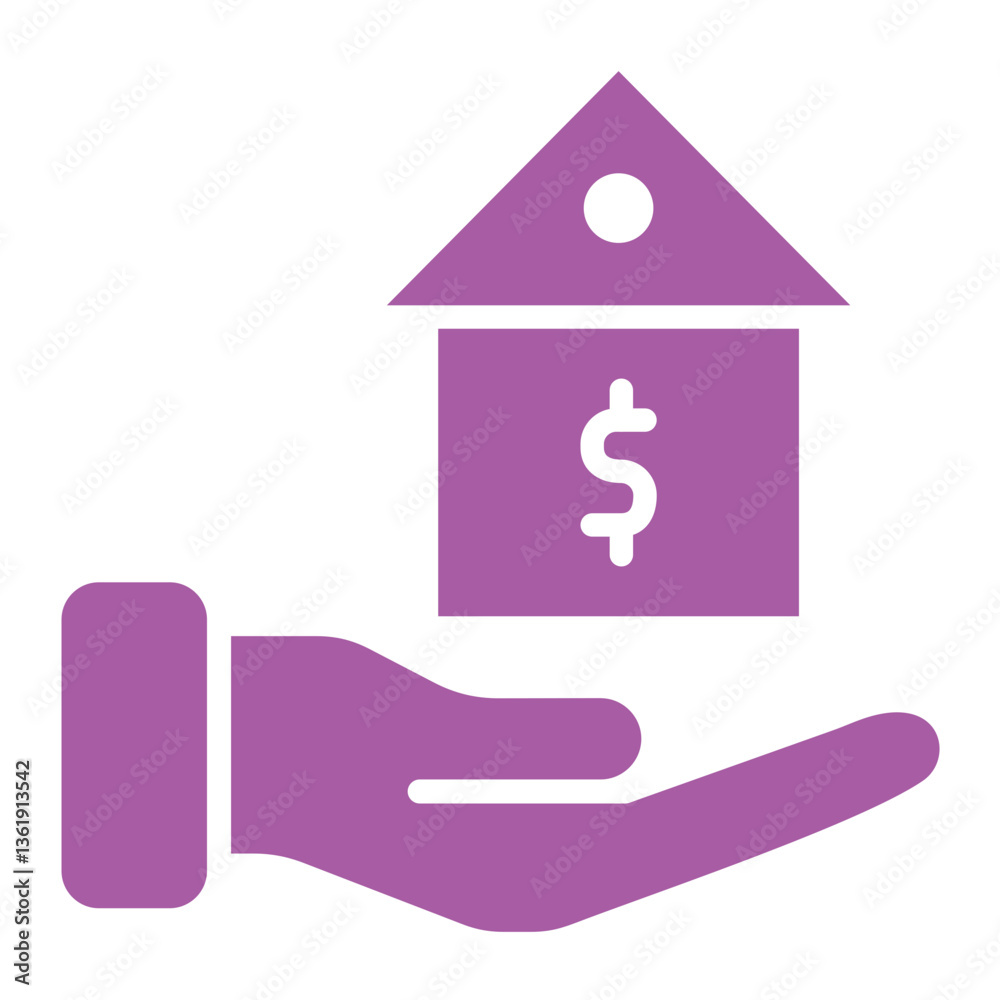 Mortgage Vector Icon Design Illustration Mortgage Vector Icon Design Illustration
