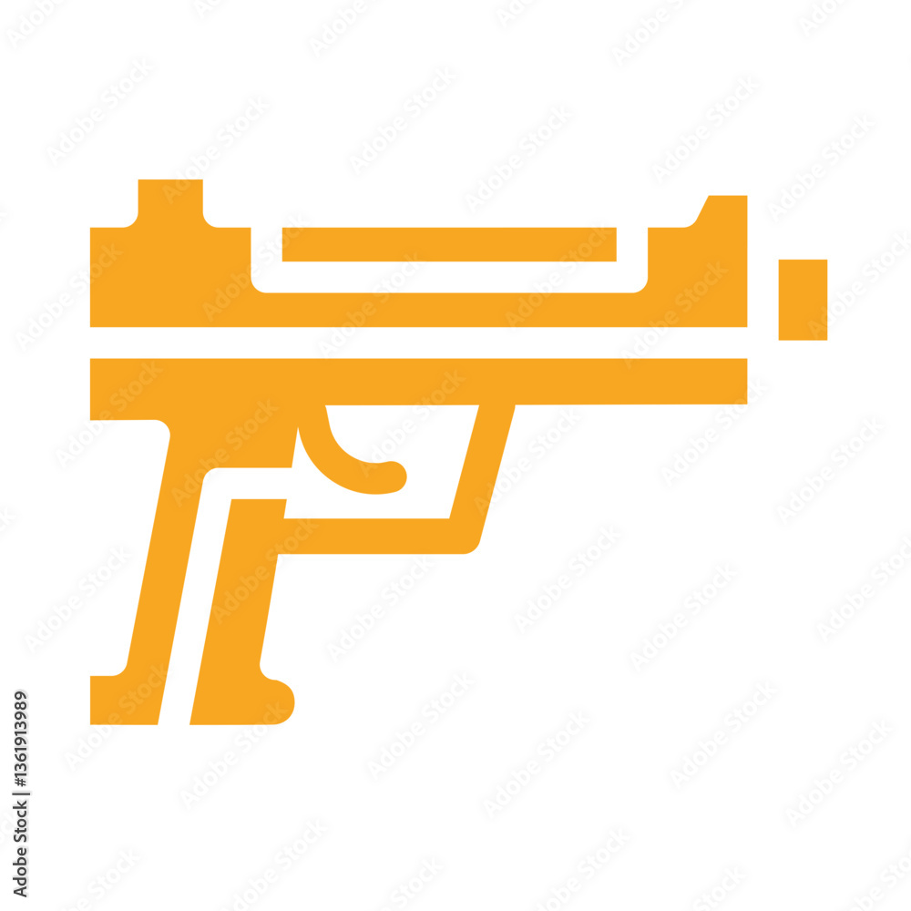 Pistol Vector Icon Design Illustration