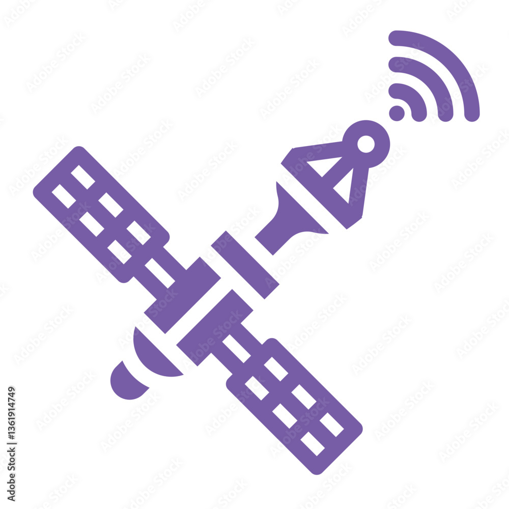Satellite Vector Icon Design Illustration Satellite Vector Icon Design Illustration