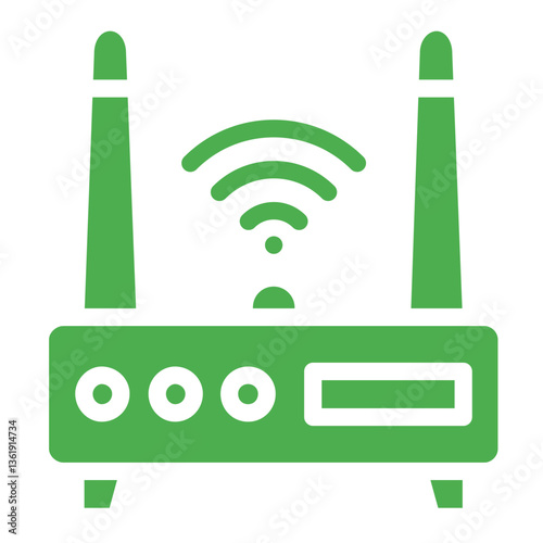 Wifi router Vector Icon Design Illustration