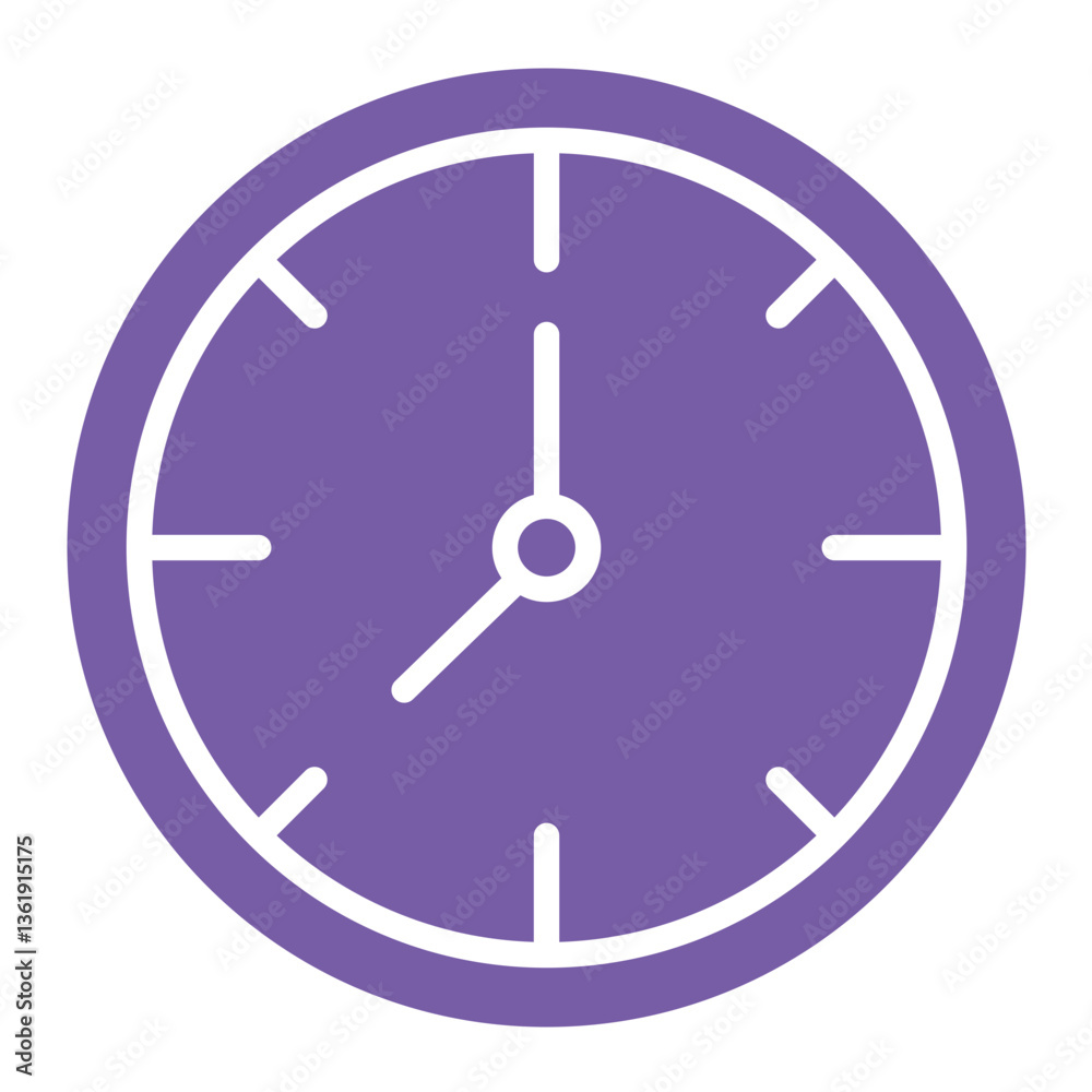 Wall Clock Vector Icon Design Illustration Wall Clock Vector Icon Design Illustration