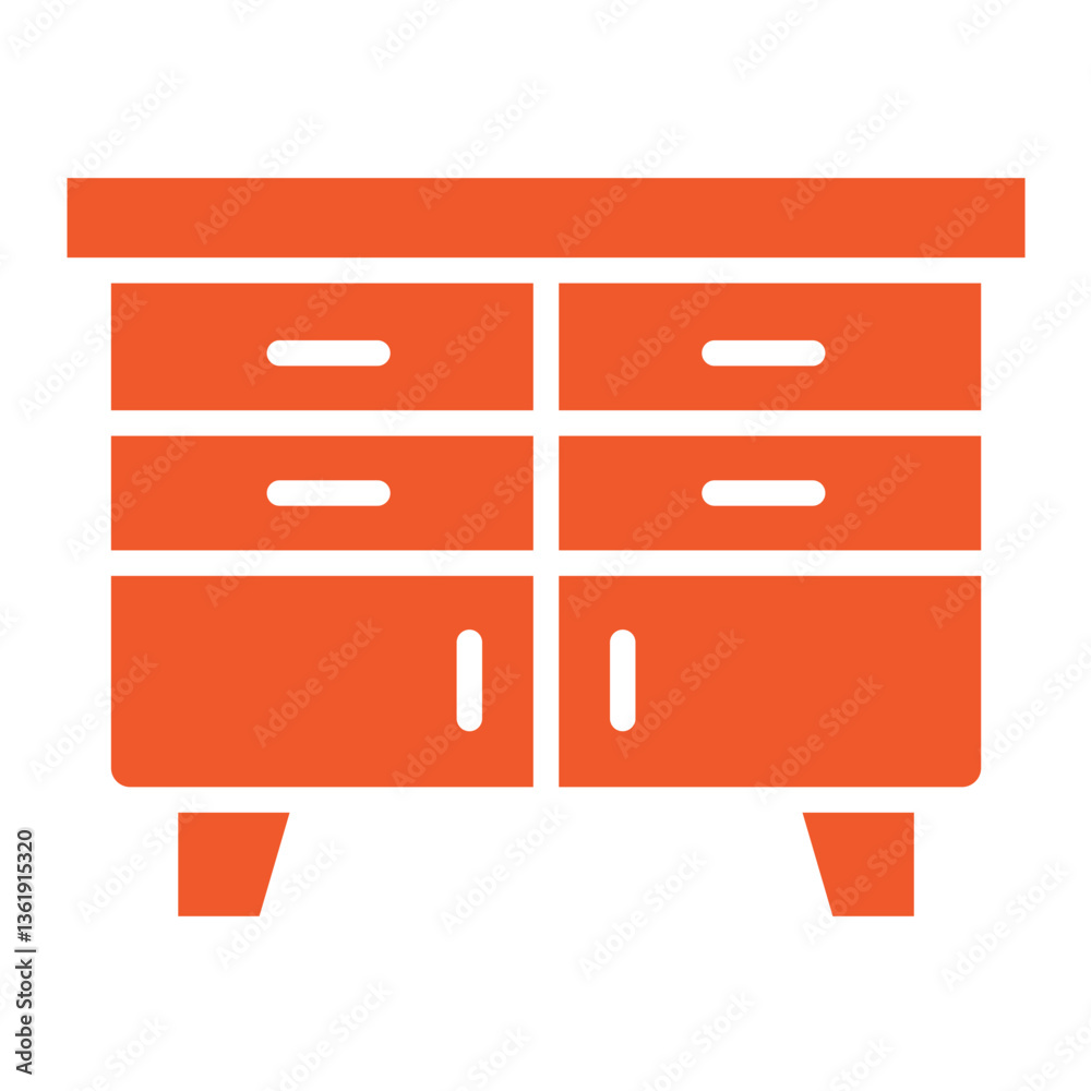 Sideboard Vector Icon Design Illustration Sideboard Vector Icon Design Illustration