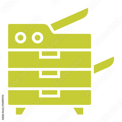 Photocopier Vector Icon Design Illustration