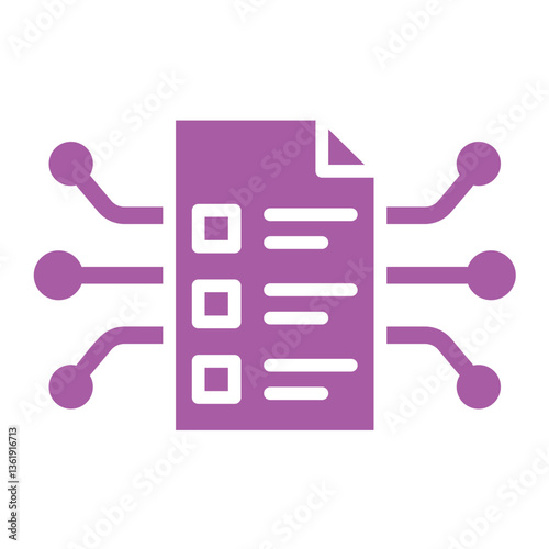 Smart Contract Vector Icon Design Illustration