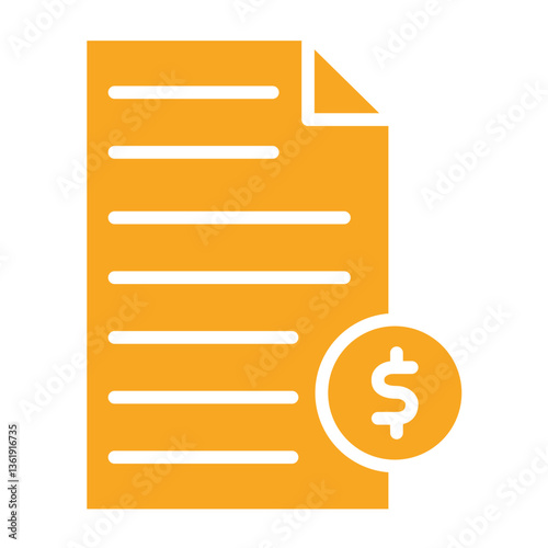 Financial Vector Icon Design Illustration