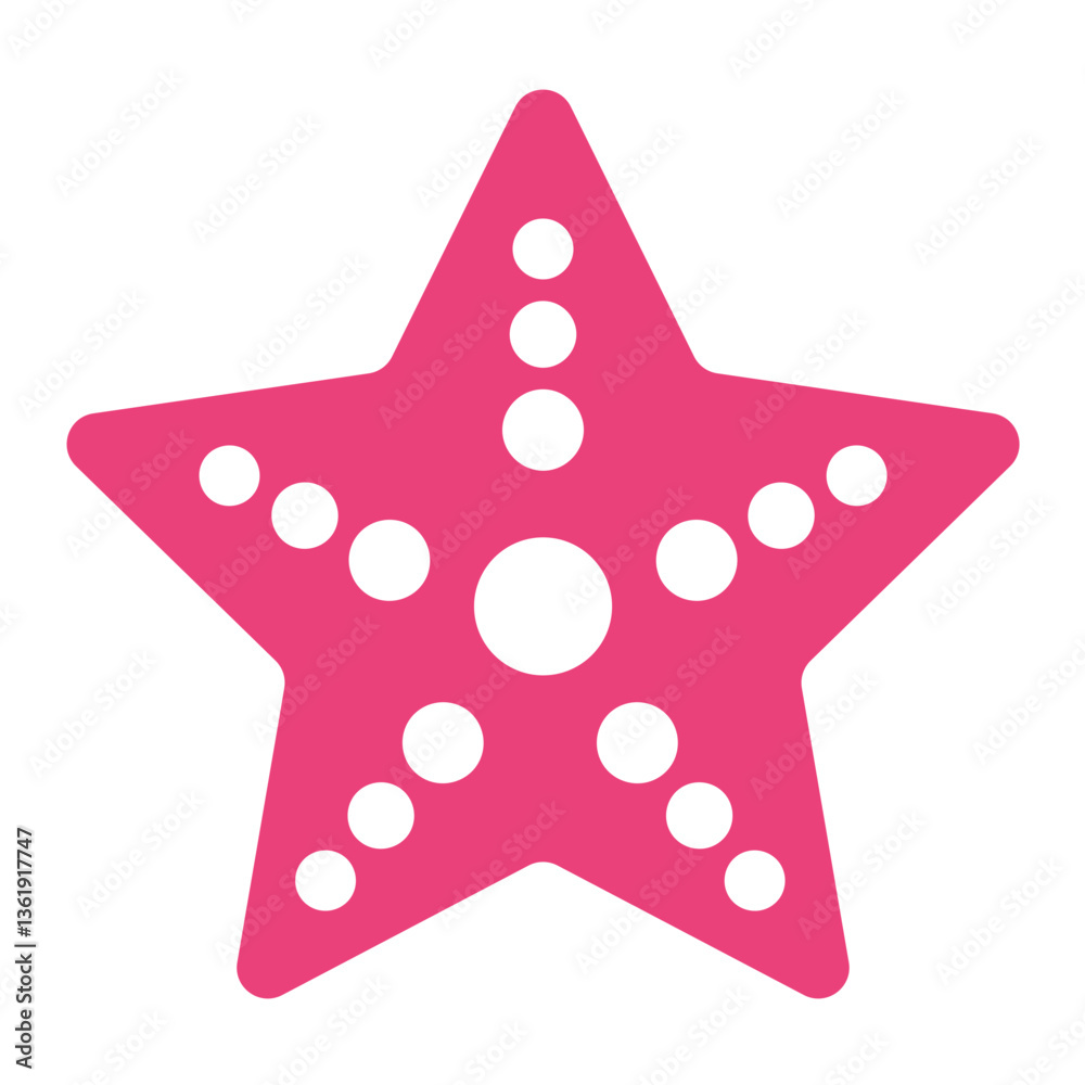 Obraz premium Starfish Vector Icon Design Illustration