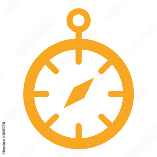 Chronometer Vector Icon Design Illustration