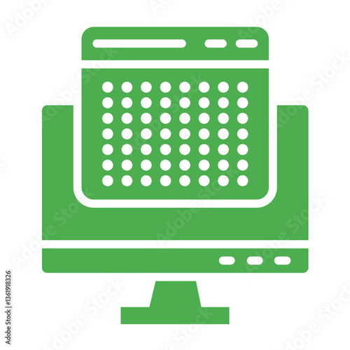 Dots Vector Icon Design Illustration