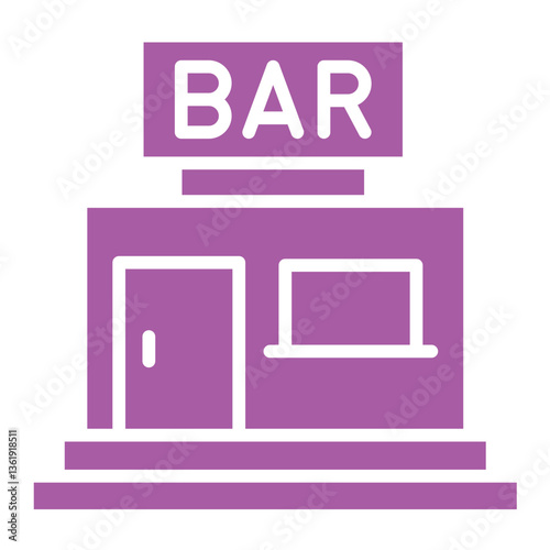 Bar Vector Icon Design Illustration