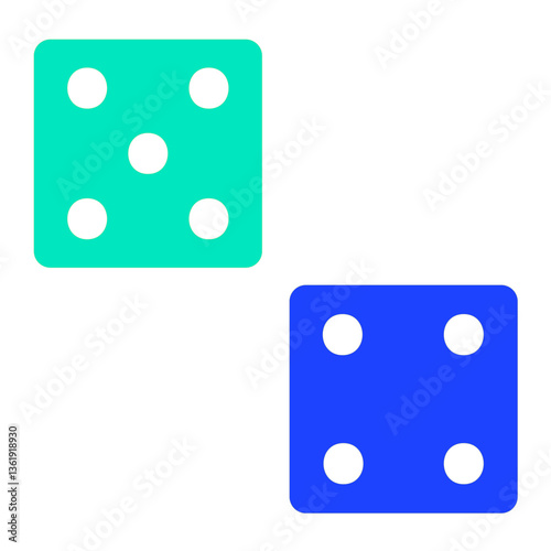 Dices Vector Icon Design Illustration