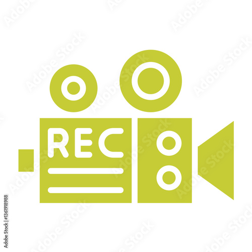 Video Recorder Vector Icon Design Illustration