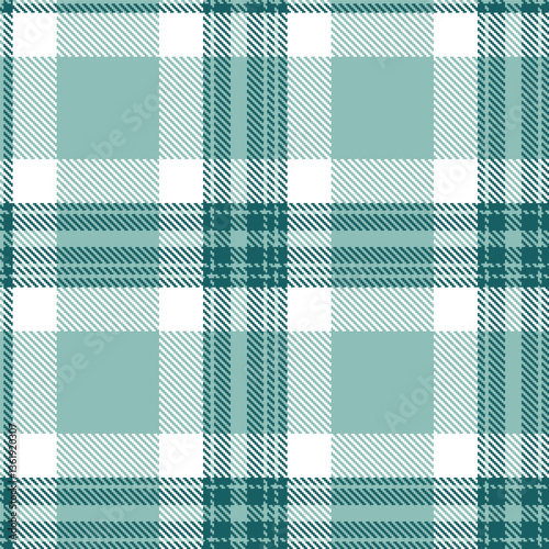 Modern Seamless Tartan in Muted Greyish Teal tones Textile Design Variant 2514