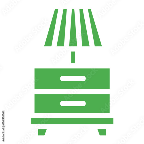 Nightstand Vector Icon Design Illustration