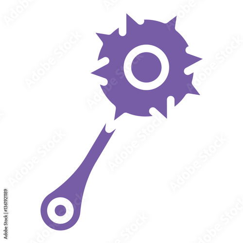 Mace Vector Icon Design Illustration