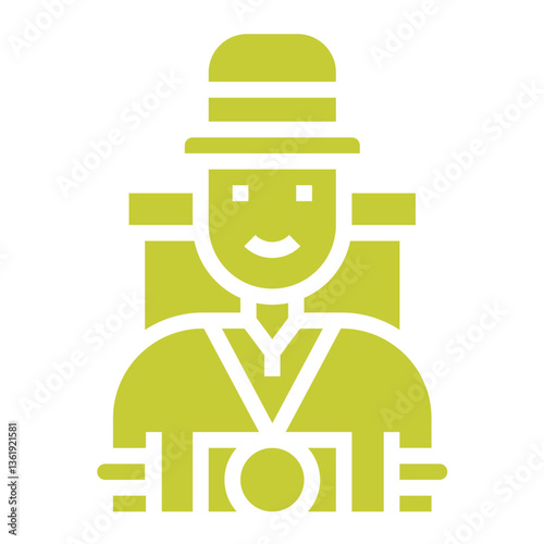 Tourist Vector Icon Design Illustration