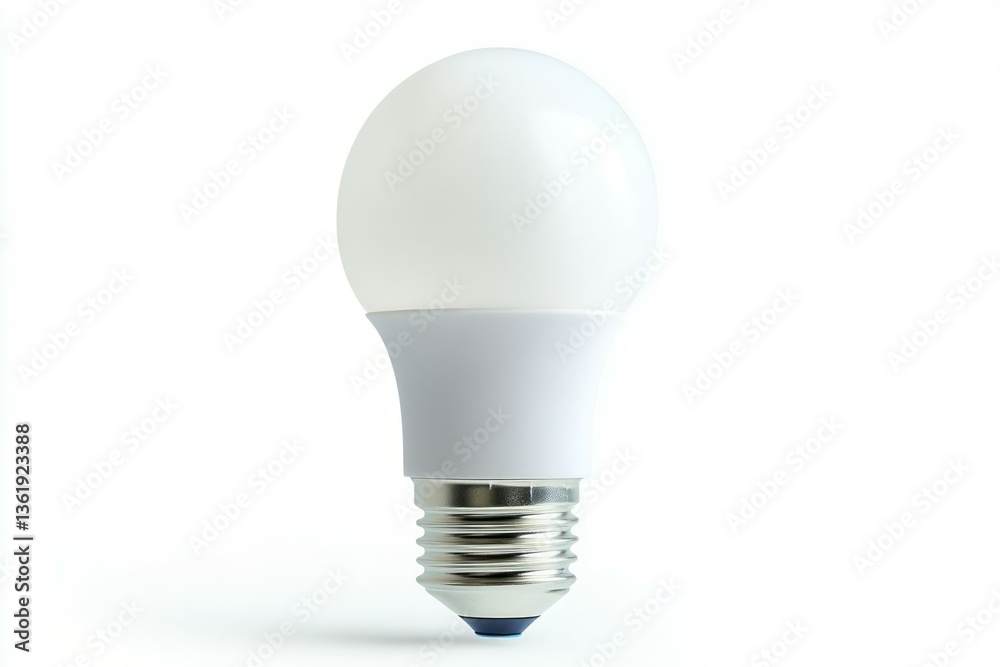 Led light bulb isolated on white background. AI image Led light bulb isolated on white background. AI image