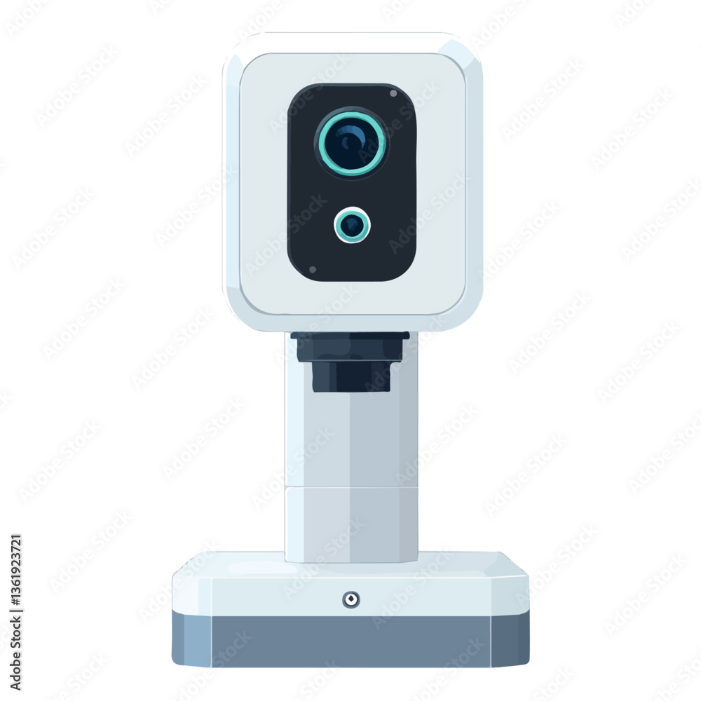 2D flat vector illustration High-Tech Microscope icon isolated on a white background.
2D flat vector illustration High-Tech Microscope icon isolated on a white background.