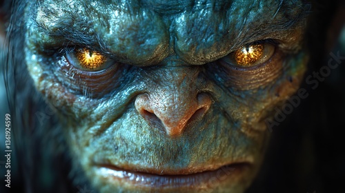 close up goblin face