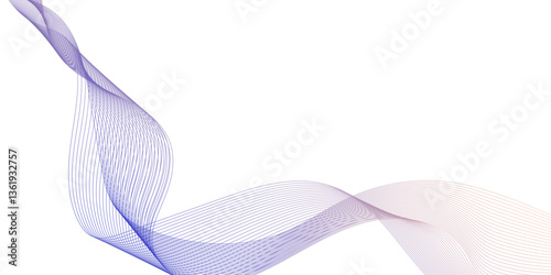 abstract purple wave line background, abstract wave lines in blue and purple flowing smoothly on white background, abstract white gradient background with waves line.