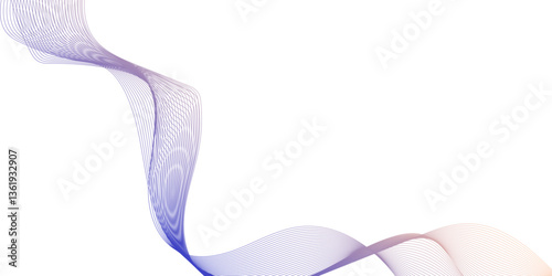 abstract purple wave line background, abstract wave lines in blue and purple flowing smoothly on white background, abstract white gradient background with waves line.