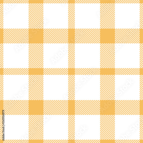 Iridescent Butterscotch Seamless Tartan with Pale White accents Textile Design