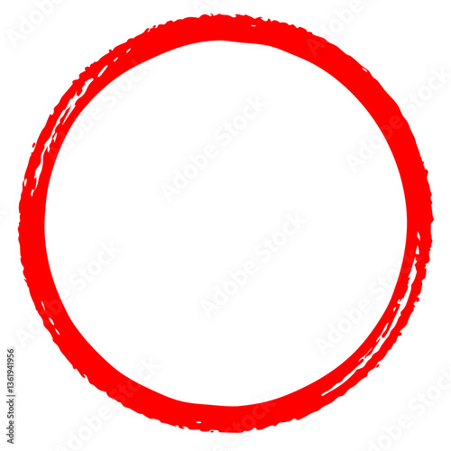 Hand drawn circle highlighter line sketch isolated in transparent background doodle round outline scribble stroke element