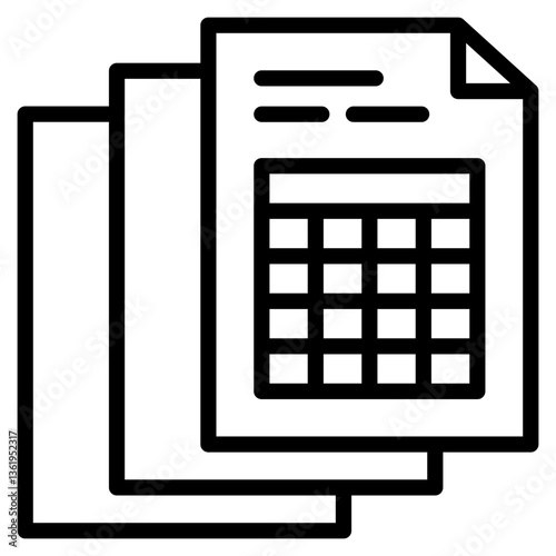 Spreadsheet  Icon 