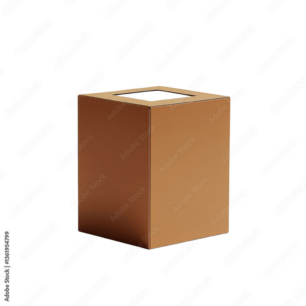 Fototapeta premium Modern Minimalist Copper Waste Bin for Contemporary Spaces