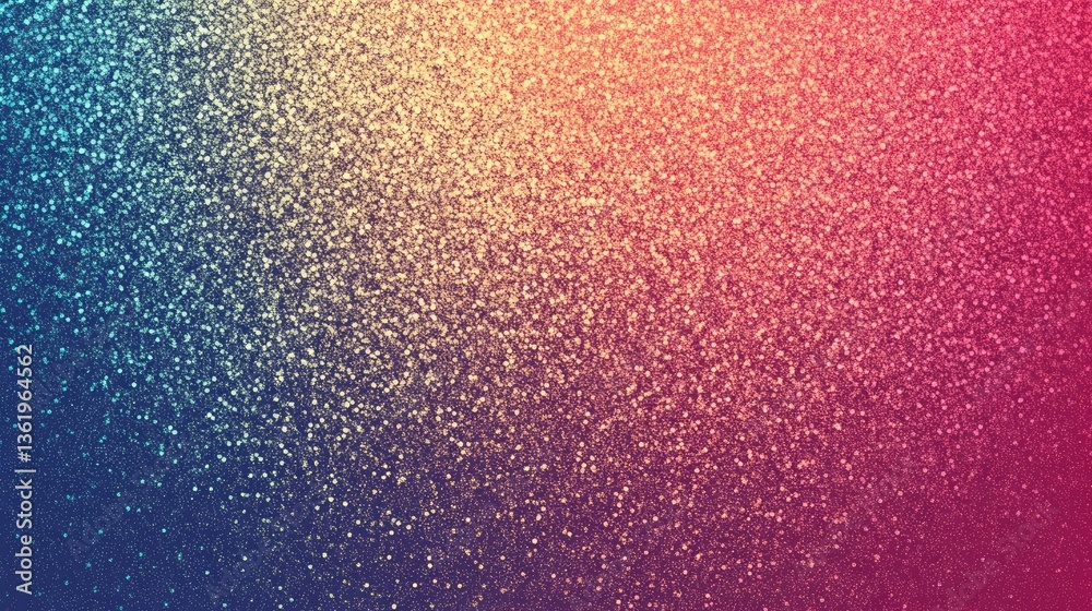 Fototapeta premium Vibrant gradient background featuring sparkling glitter effects in shades of blue, pink, and gold, ideal for festive designs
