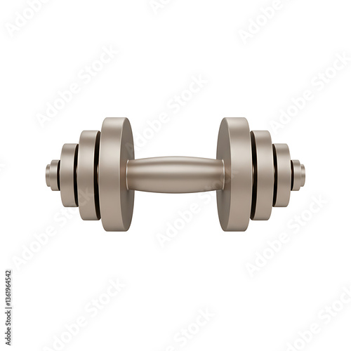 3D Dumbbell Emblem