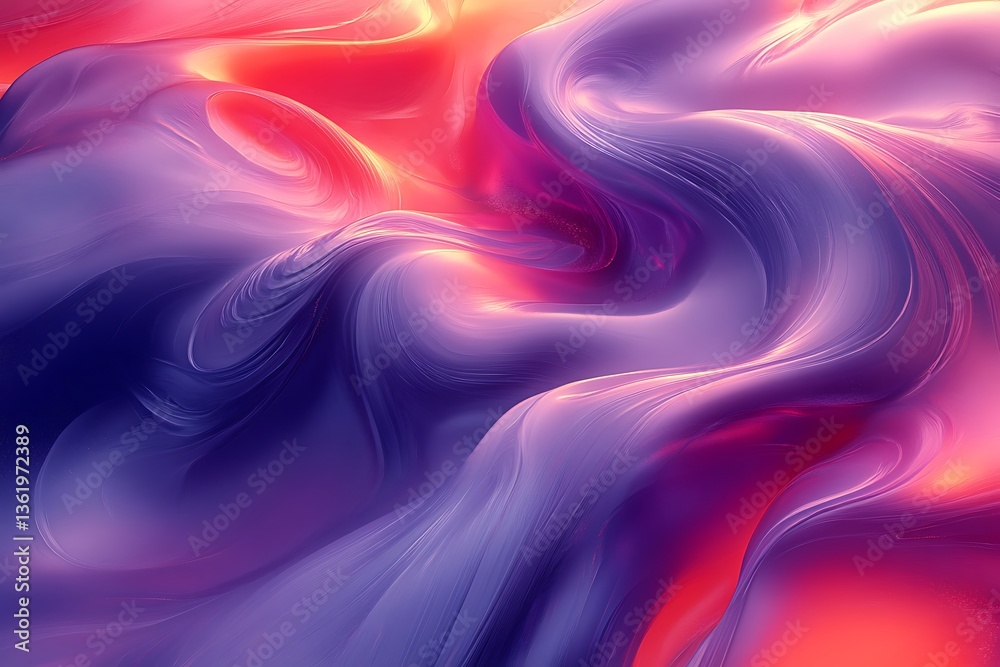 Obraz premium Swirling abstract colors create a flowing and mesmerizing visual experience