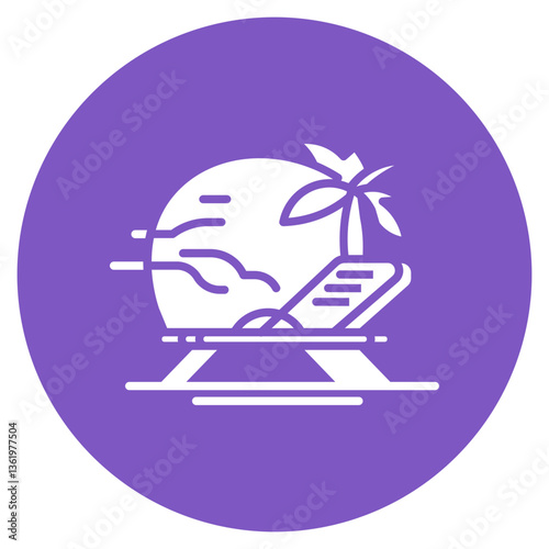 Lounger Vector Icon