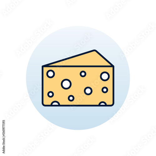 Cheese Vector icon