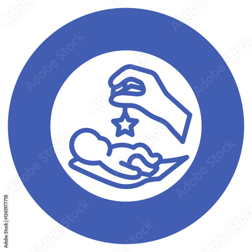 Baby Sitting Service Vector Icon