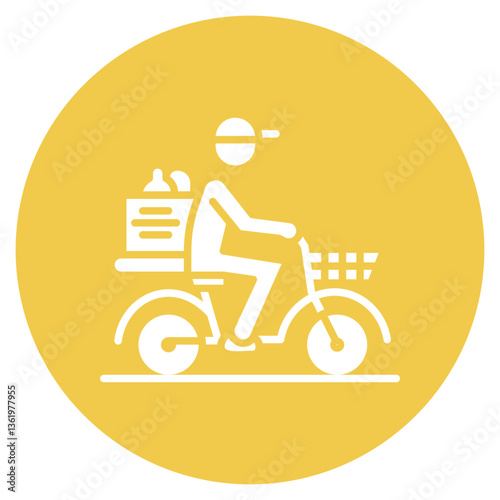 Grocery Delivery Vector Icon