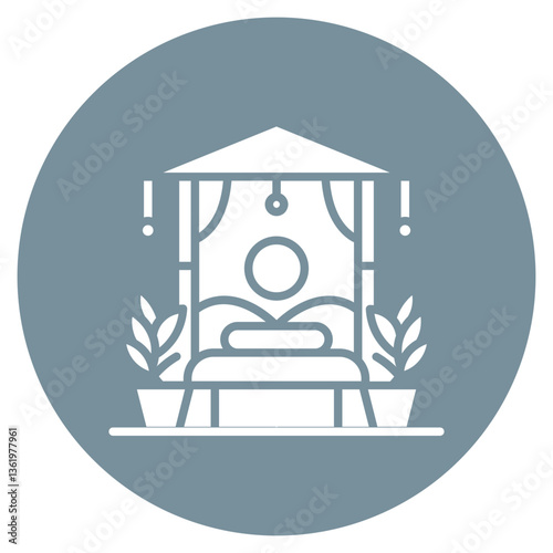 In Room Spa Vector Icon