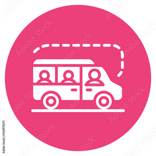 Shuttle Service Vector Icon