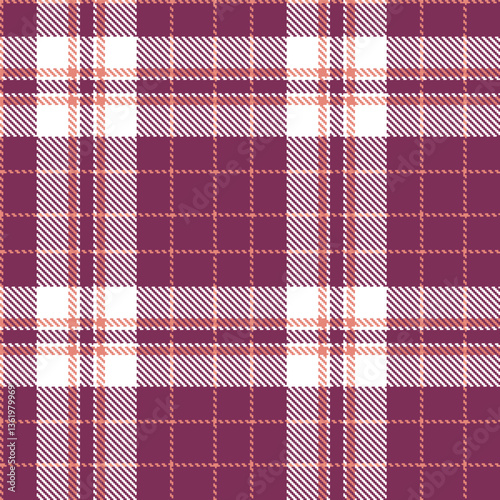 Modern Warm Peachy Pink Seamless Tartan Textile Design Variant 2921
