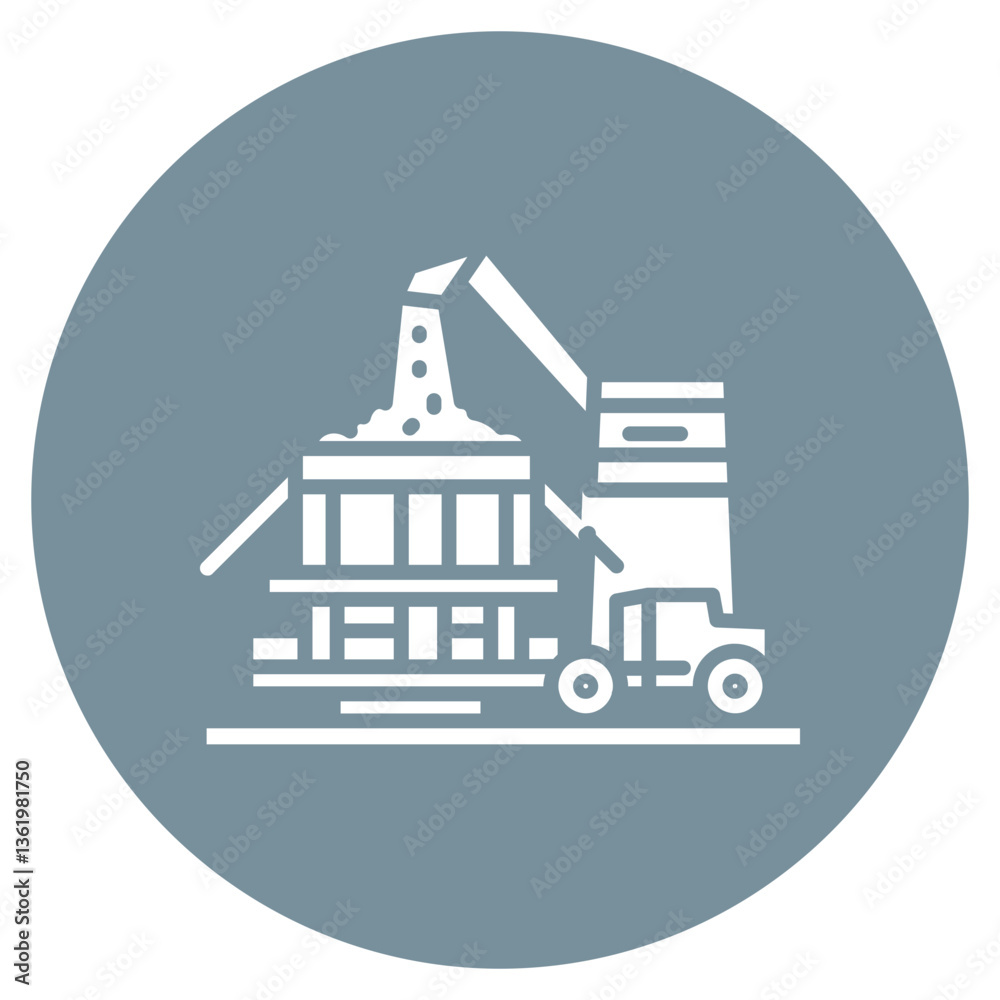 Silage Vector Icon Silage Vector Icon