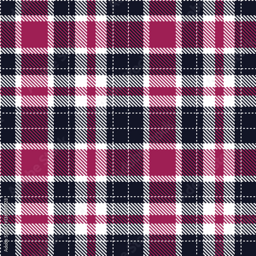 Modern Seamless Tartan in Iridescent White tones Textile Design Variant 2934