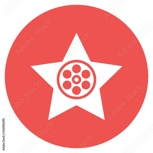 Hollywood Walk of Fame Vector Icon