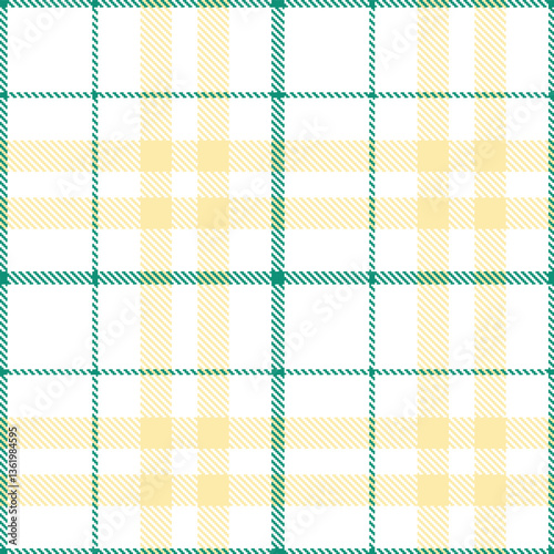 Modern Seamless Tartan in Vivid White tones Textile Design Variant 2952