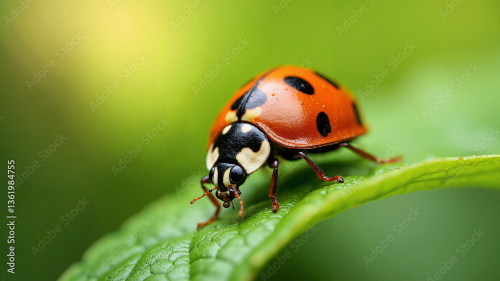 Close-up of a Ladybug Isolated on Transparent Background, Perfect for Nature Marketing and Educational Materials Close-up of a Ladybug Isolated on Transparent Background, Perfect for Nature Marketing and Educational Materials