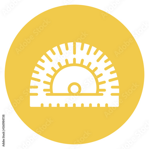 Protractor Vector Icon