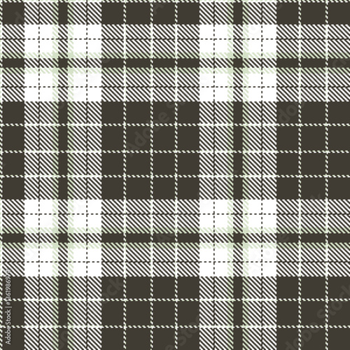 Modern Rich White Seamless Tartan Textile Design Variant 2970