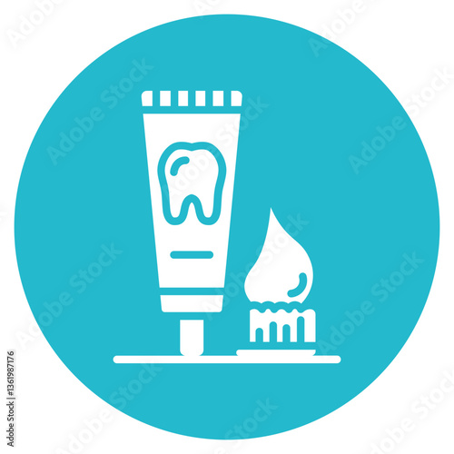Tooth Gel Vector Icon